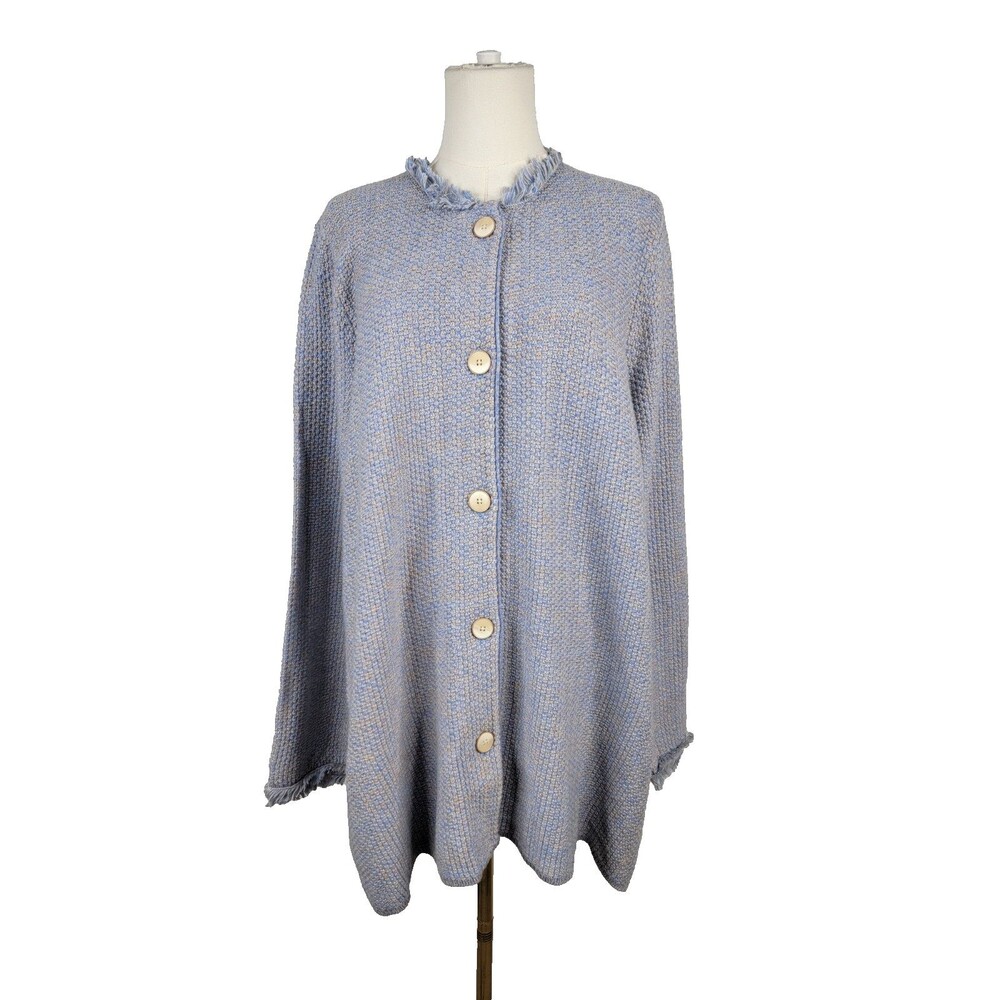 J McLaughlin Fringe Long Nan Cardigan Sweater XXL New with tag